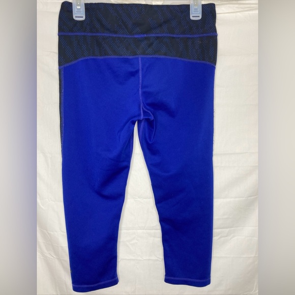 Adidas Tights Women’s Medium Blue Athletic Track Pants - Picture 2 of 7